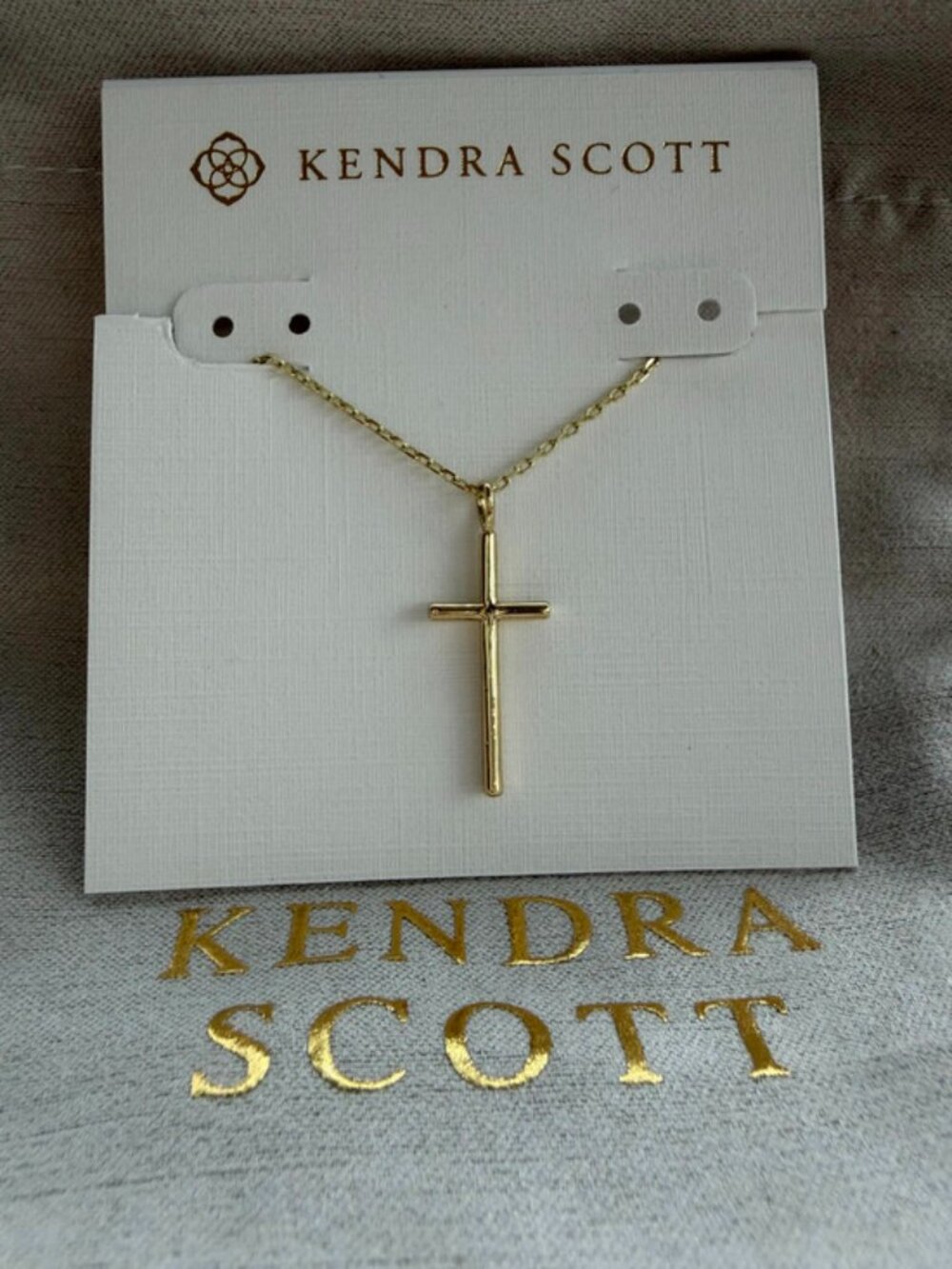 Kendra Scott Gold Cross Necklace